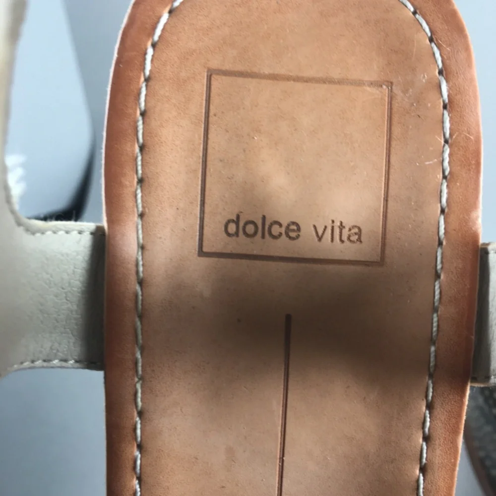 Dolce Vita Snake Print Platform Sandals in Beige and Black